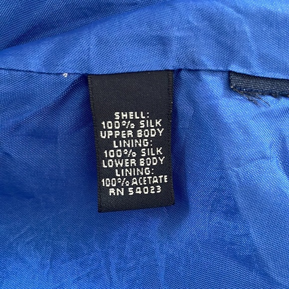 Banana Republic Blue Silk Halter Mini Dress - Picture 9 of 9